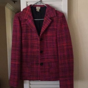 Sigrid Olsen MED jacket in red, purple, black